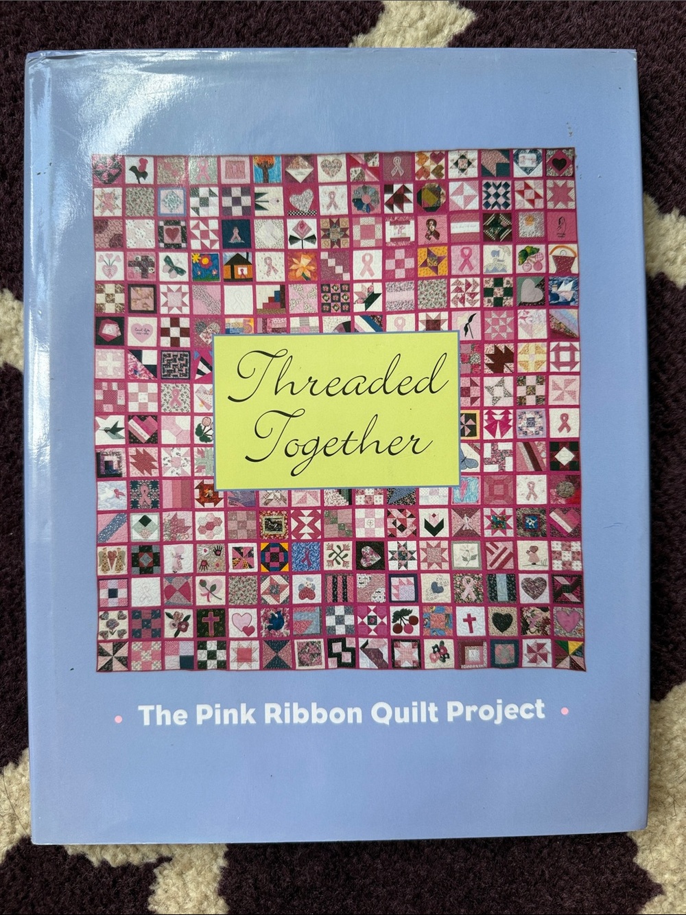 Threaded Together Pink Quilt Wall Art